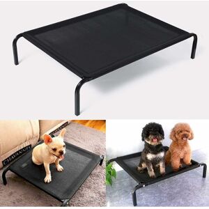 BRIEFNESS Elevated Dog Bed Portable Cooling Pet Sleeping Bed Waterproof Outdoor Raised Camping Pet Breathable Mesh Pet Bed Mat Dog Cot Sleep Bed - s