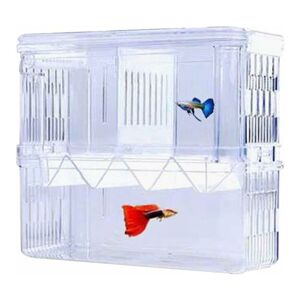 Héloise - Fish Breeding Box Acrylic Floating Isolation Box Double Layer Breeding Incubator Aquarium Breeding Trap Separator Container with Suction