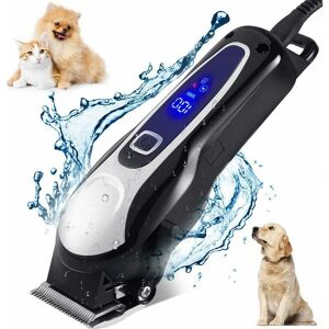 MUMU Professional Dog Clipper, Cordless Electric Long Hair Dog Clipper, Professional Dog and Cat Clipper, Pet Grooming Kit, Safe Sharp Blade, Low Noise,