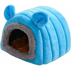 LANGRAY Guinea Pig Bed, Animal Pet Winter House, Multifunctional Crystal Velvet Hedgehogs Cave Beds Cozy House, Bedding for Rats Baby Chinchilla Guinea Pig