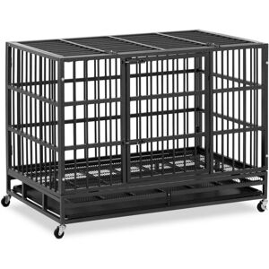 Wiesenfield - Heavy-Duty Dog Crate - 4 wheels - 2 lockable doors - 120 x 76 x 90.5 cm Dog cage Dog crate for car