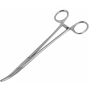 TINOR Hemostat Forceps, Stainless Steel Cat Pet Scissors, Ear Hair Clip, Fishing Scissors Tools (16cm Curved)