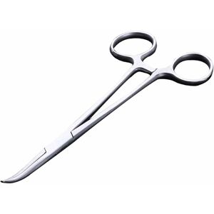 Langray - Hemostatic Forceps, Dog Cat Stainless Steel Pet Scissors, Ears, Hair Clips, 18cm Curved