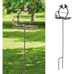 Berkfield Home - hi Bird Feeder Station 92 cm Brown