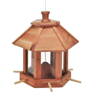 Berkfield Home - hi Hanging Bird Feeder Station Brown