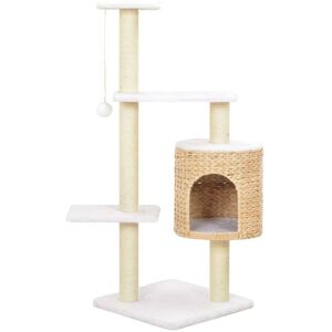 Cat Tree with Sisal Scratching Post Seagrass - Hommoo