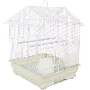 Lima Plus Exotic Portable Bird Small Cage - White - White - KCT