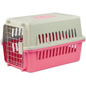 KCT - Portable Plastic Pet Travel Carrier for Cats/Dogs/Animals - Small Pink