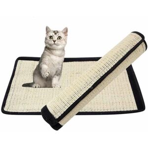 Langray - 2 Pack) Cat Scratching Post 30 40 cm Cat Scratching Mat Natural Sisal