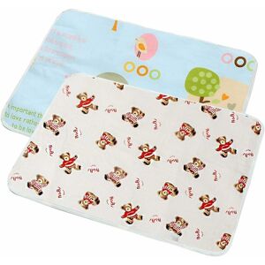 Langray - 2 Piece Changing Mat, Washable Changing Mat Incontinence Mattress Travel Baby & Toddler Travel Changing Mat, Reusable Urine Mat Cover for