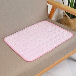 Langray - Dog Cooling Mat Summer Dog Mat Breathable Cat Blanket Cat Ice Pads Non-stick Durable Pad Pet Products (Pink 62X50cm)