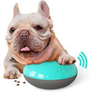 Langray - Dog Food Ball Small Food Dispenser Dog Intelligence Games Interactive Slow Eating Toy for Dogs and Cats (Blue)