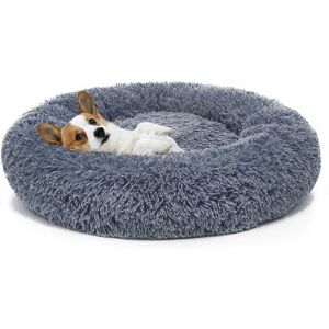 Langray - Orthopedic Dog Bed Comfortable Donut Cuddler Round Dog Bed Ultra Soft Washable Dog and Cat Cushion Bed (80cm,blue)