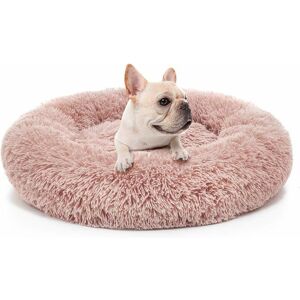 Langray - Orthopedic Dog Bed Comfortable Donut Cuddler Round Dog Bed Ultra Soft Washable Dog and Cat Cushion Bed (80cm,Pink)