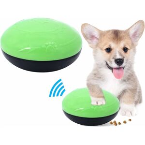 Pet Dog Vocal Toy Dog Treat Ball Food Dispenser Interactive Toys Leaking Bite Ball with Sound for Small Medium Dogs and Cats (Green) - Langray