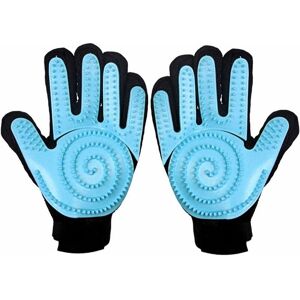 Pet Grooming Gloves, Massage Grooming Gloves Dog Gloves Brush Cat Glove for All Dogs And Cats With Long And Short Fur (1 Pair) - Langray