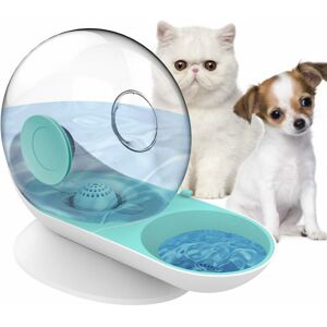 Langray - Small Pets Water Dispenser Dogs Cats Gravity Waterer Feeder Bowl Automatic Water Drinking Fountain for Small or Medium Size Dogs Cats