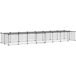 Berkfield Home - Mayfair 36-Panel Pet Cage with Door Black 35x35 cm Steel