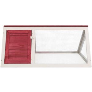 BERKFIELD HOME Mayfair Animal Rabbit Cage Red Wood