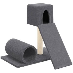 BERKFIELD HOME Mayfair Cat Tree with Sisal Scratching Post Dark Grey 59 cm