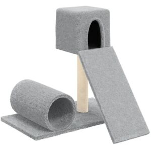 BERKFIELD HOME Mayfair Cat Tree with Sisal Scratching Post Light Grey 59 cm