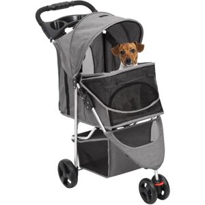 Berkfield Home - Mayfair Folding Dog Stroller Grey 80x46x98 cm Oxford Fabric