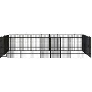 BERKFIELD HOME Mayfair Outdoor Dog Kennel Steel 58.06 m²