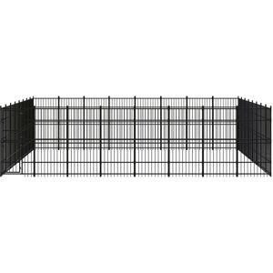 BERKFIELD HOME Mayfair Outdoor Dog Kennel Steel 58.98 m²