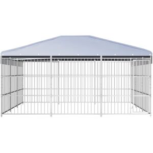 BERKFIELD HOME Mayfair Outdoor Dog Kennel with Roof 450x450x200 cm