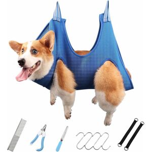 TINOR Medium Dog Grooming Hammock - l Size - Hanging Claw Clipping Harness - Bath & Shower Accessories(L)