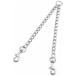 ORCHIDÉE Metal Double Head Dog Traction Chain Pet Traction Rope Accessories 4.0mmx70cm