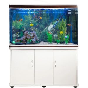Monster Shop - MonsterShop Fish Tank Aquarium & Starter Accessories, White - White