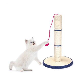 Nobleza - Cat Scratching Post for Indoor Cats and Kittens 18.1in Tall Cat Scratch Pole with Natural Sisal Rope Vertical Cat Claw Scratcher with