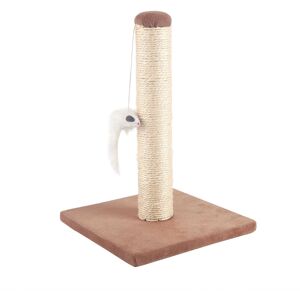 Nobleza - Cat Scratching Post Small Cat Climbing Activity Center Kitty Climbing Tree with sisal Kitten Play Tower with Hanging Toys , Brown, 252535cm