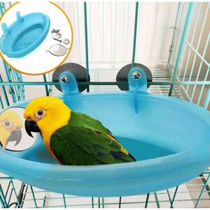 TINOR Parrot Bathtub with Mirror - Bird Cage Accessories - Shower Box - Bird Cage - Bird Cage Toy