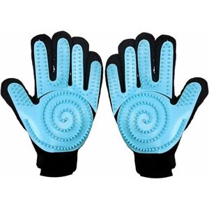 Hoopzi - Pet Grooming Gloves, Massage Grooming Gloves Dog Gloves Brush Cat Glove for All Dogs And Cats With Long And Short Fur (1 Pair)