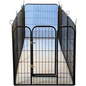 Berkfield Home - Pet Modular Puppy Pen Black 79x81cm