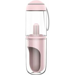 Groofoo - Pet Water Bottle, Portable Water Dispenser for Dogs, Lightweight Pet Water Bottle(Pink)