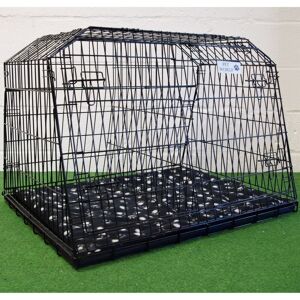 PET WORLD UK Pet World 38 EST38L Large Car Dog Travel Cage Hatchback Estate & 4x4 (95x67x67cm)