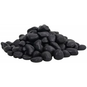 Vidaxl - Polished Pebbles 10 kg Black 2-5 cm Black