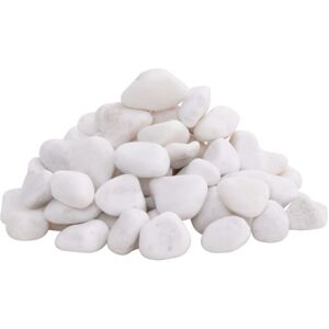 Vidaxl - Polished Pebbles 10 kg White 2-5 cm White