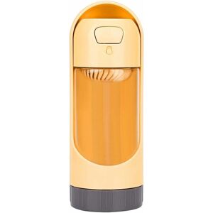 Portable Dog Water Bottle Leak Proof Cat Drinking Water Dispenser for Travel Outdoor Walking Training(Yellow) Groofoo