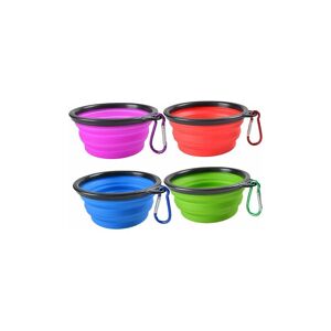Lune - Portable travel water bowls for dogs and cats with carabiner (pack of 4)