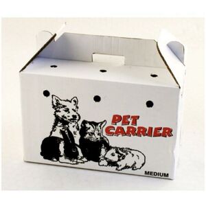 PPI - Cardboard Animal Carriers Medium 405x270x255mm PK10 - 34221