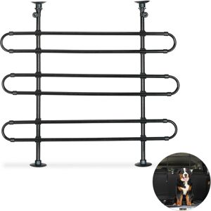 Relaxdays - Dog Guard For Cars, To Clamp, Universal Safety Barrier, Adjustable Height & Width, Black