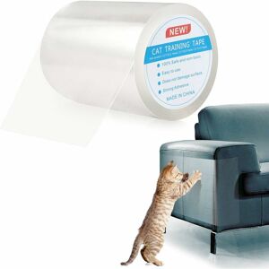 Rhafayre - Cat Sofa Protection Anti Claw Sticker Transparent Self-Adhesive Roll of Invisible Protection Furniture Table Protector (M:15x1000cm)