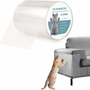 Rhafayre - Cat Sofa Protection Anti Claw Sticker Transparent Self-adhesive Roll of Invisible Protection Furniture Table Protector (S:15x100cm)