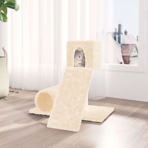 BERKFIELD HOME Royalton Cat Tree with Sisal Scratching Post Cream 59 cm