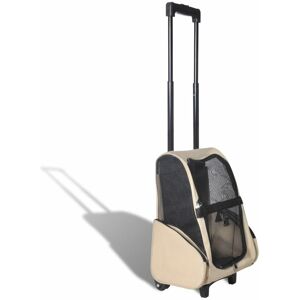 Berkfield Home - Royalton Foldable Multipurpose Pet Trolley Beige