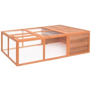 Royalton - Garden Animal Cage 150x100x50 cm Solid Firwood